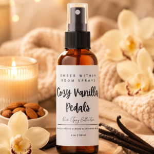 Cozy Vanilla Petals Room Spray – Vanilla Orchid Almond & Cashmere Musk