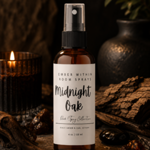 Midnight Oak Room Spray – Black Amber & Oak with Vetiver