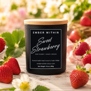 Sweet Strawberry Candle | Fresh Picked Strawberry Luxury Candle